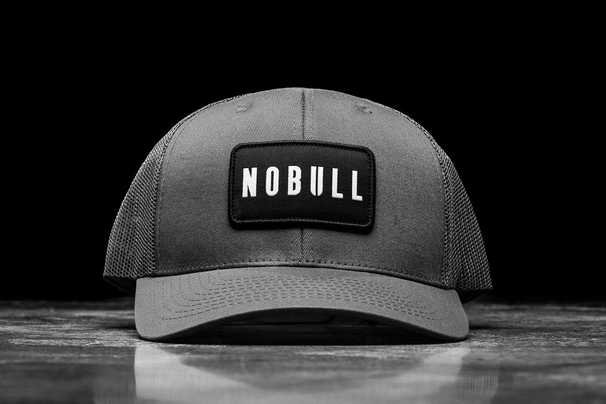 Nobull Curved-Brim Trucker Men's Hats Deep Grey | Australia (EZ1480)